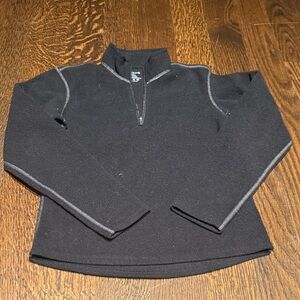 Black Kids Sweater with Gray Accents